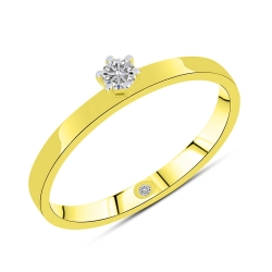 Prsteň z bieleho zlata s kameňmi DIAMANT